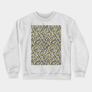 Abstract zebra yellow Crewneck Sweatshirt